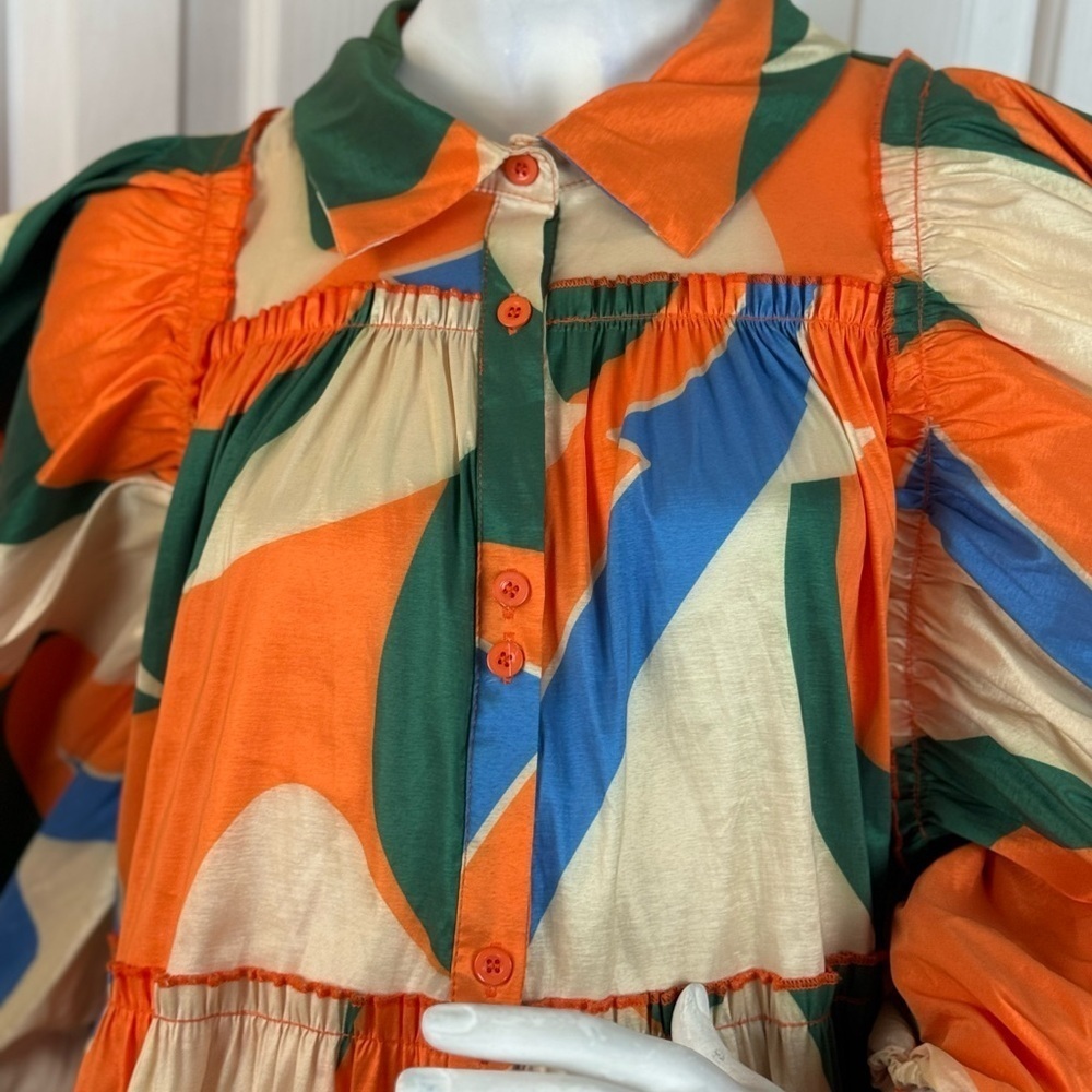LOVE HICHLICHT Colorful Geometric Women's Dress Size 3XL. C21 - Picture 10 of 16